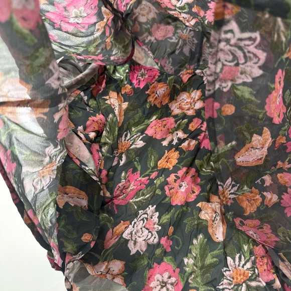 NWT SUNDANCE Teal Bloom Top Sleeveless Lined Blouse Floral Romantic XXL A030126 - Picture 6 of 8